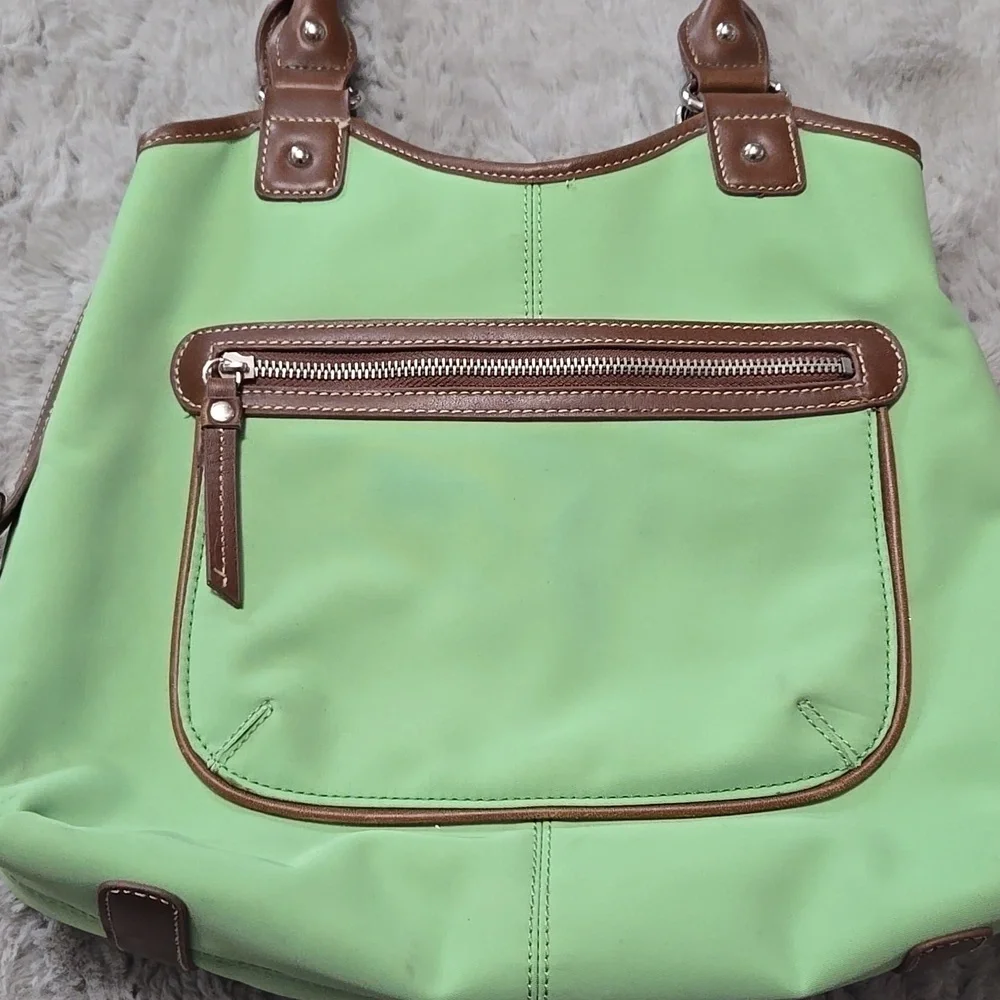 CHAMPS Lime Green Nylon Shoulder Bag